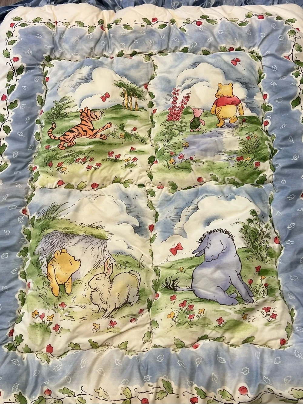 Vintage Disney Winnie the Pooh Nursery Bedding Set